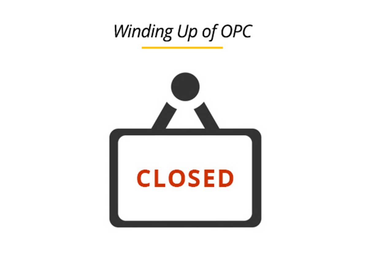 Close a One Person Company (OPC)